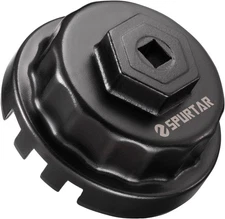 Spurtar Oil Filter Wrench for Toyota Cap Style Removal 64mm, Black 