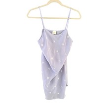 Gilligan O'Malley Vintage Lavender Sheer Floral Embroidered Chemise Nightgown