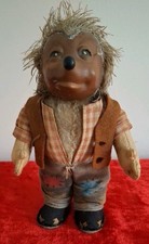 Steiff Mecki Hedgehog 1950s 17cm/7" Tall Toy Jointed Head and arms