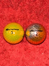 2 Chromax High Visibility Multicolor Distance Golf Ball