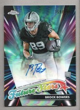 2024 Topps Chrome Football Future Stars AUTO Aqua #FSA-BB Brock Bowers 159/199