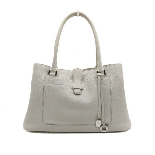 Loro Piana White Leather Media Bag Tote and Shoulder Bag aa61907 153846179