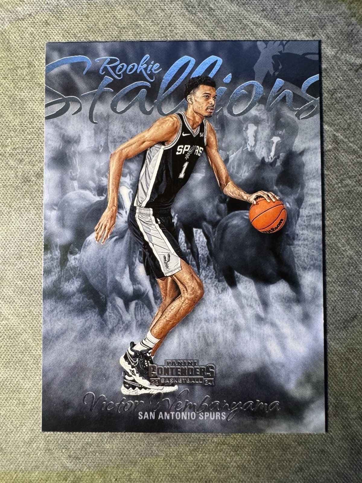 2023-24 Panini Contenders - Rookie Stallions Victor Wembanyama #21 (RC)