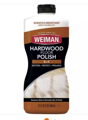 Weiman Wood Floor Polish and Restorer - 32 Ounce - High-Traffic Hardwood  