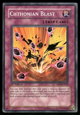Yugioh Chthonian Blast EEN-EN050 Rare Unlimited LP