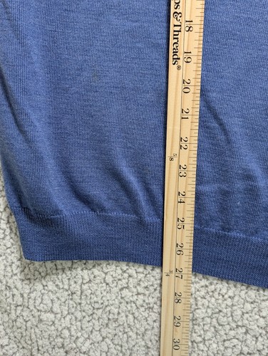 Brooks Brothers Sweater V-Neck Merino Wool Blend L Periwinkle - Picture 5 of 6