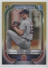 2021 Bowman Scouts Top 100 Gold Refractor 22/50 Casey Mize #BTP-8 uk2