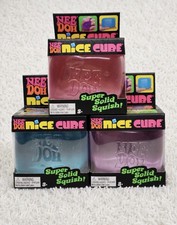   NEE DOH NICE CUBE SQUISHY TOY AUTHENTIC PURPLE,PINK,BLUE  