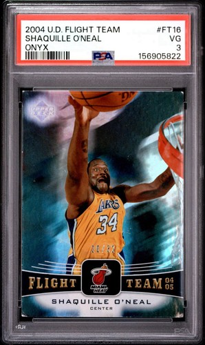 Shaquille O'Neal 2004 Upper Deck Flight Team ONYX /32 PSA 3 VG Lakers #16 RARE