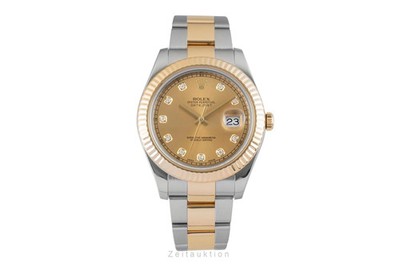 Rolex Datejust II 41 Diamond Dial Stahl / Gold Herren Automatik Ref. 116333 Box