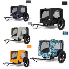 Heavy Duty Pet Bike Trailer Foldable Dog Bicycle Cargo Cart Pet Travel Carrier