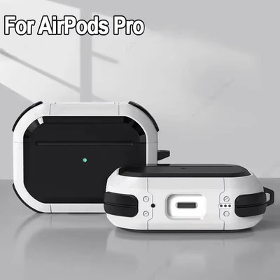 Stoßfestes TPU Case für AirPods Pro 2 & 1 | Robuste Rüstung mit Schlüsselanhänger