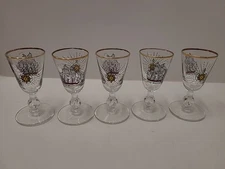 5 Piece Libby Treasure Island Cocktail Glasses