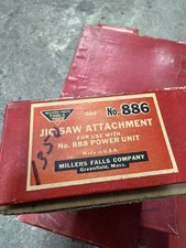 Vintage Miller Falls Jig Saw No. 886 & table 887 for 888 Dyno-Mite Power Unit