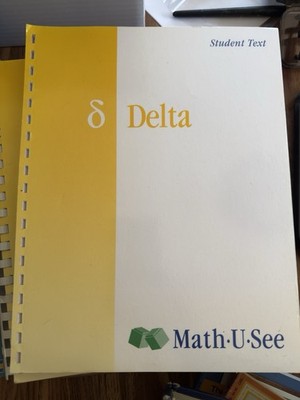 Math-U-See Delta 8 Math Student Text & Teacher Manual Spiral Teacher s Ed