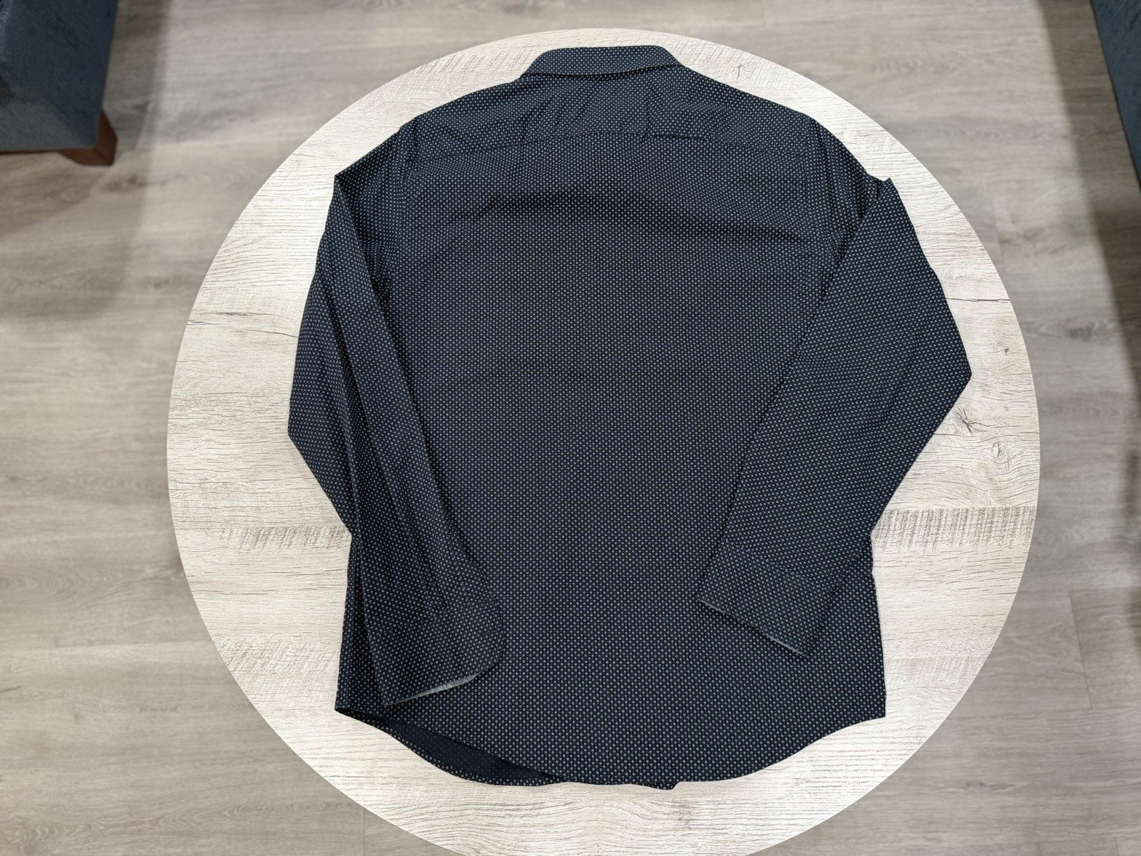 Express MX Fitted Gray Stretch Button Down Shirt … - image 3