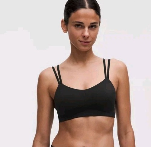 Lululemon Like a Cloud Bra Black Light Support Yoga Gym Workout, B/C Cup! Size 4