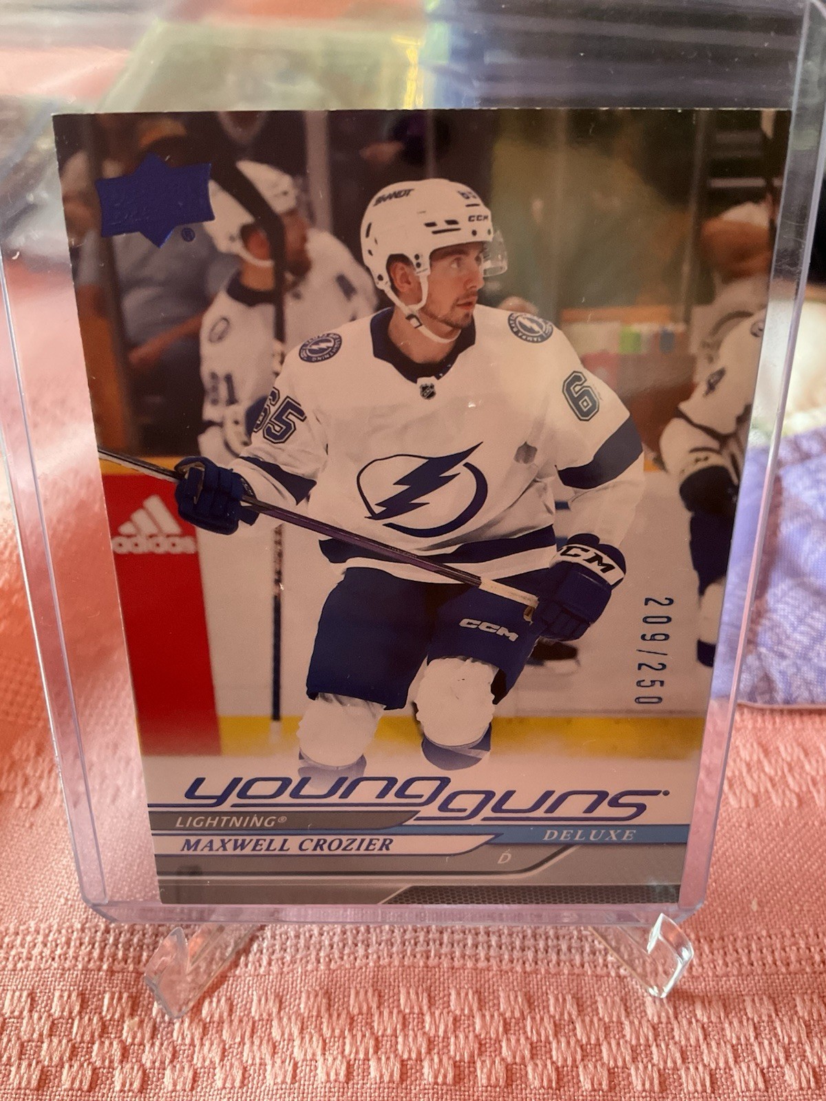 2024-25 Upper Deck Series 1 - Young Guns Maxwell Crozier #218 Deluxe /250 (RC)