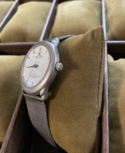 Orologio Uomo CK CALVIN KLEIN MINIMAL MESH Bracciale Acciaio Bianco Ck Watch - Foto 2 di 6