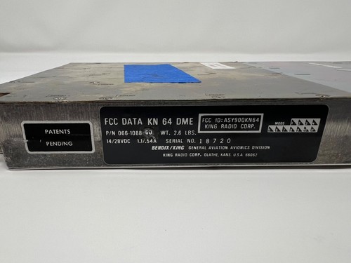 Bendix King KN 64 DME 14V / 28V PN 066-1088-00 - For Parts - Picture 7 of 8