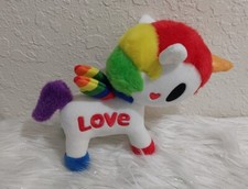 Tokidoki Unicorn Stuffed Animal LOVE Unicorn Pegasus Heart Rainbow Plush