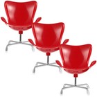 3 Pcs Mini Furniture Model House Chair Decor Dollhouse Miniatures Child