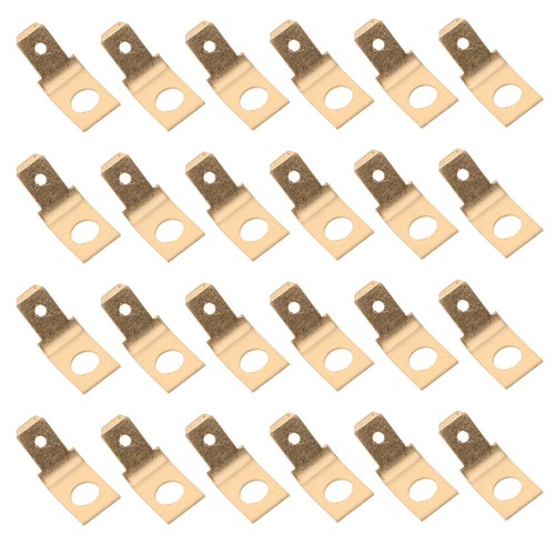 100 Pcs Brass Electrical Spade Connectors Copper Crimp Kit