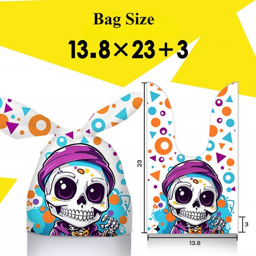 50Pcs Hallowmas Candy Rabbit Bags Storage Wrapping Bag Party Drawstring Gift Bag - Picture 4 of 14