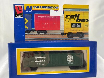 Life-Like Trains 7303 Reefer Eastern States Feed EXG US Güterwaggon Spur N (124)