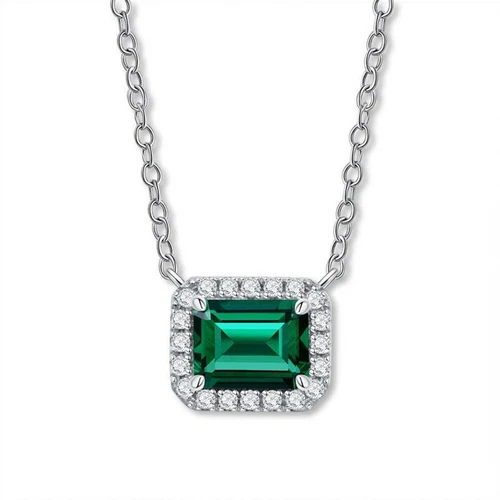Gorgeous Wedding 925 Silver Plated Necklace Pendant Women Cubic Zircon Jewelry - Picture 17 of 39