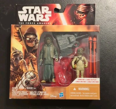 Star Wars Force Awakens Action Figures Unkar's Thug Jakku Scavenger NIB no Droid