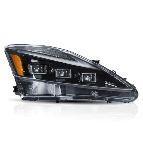For 2006-13 Lexus IS250 IS350 ISF 4-Door VLAND Upgrade LED Headlight w/Blue DRL - Picture 2 of 17