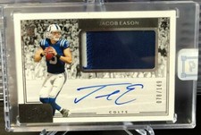 2020 Panini One JACOB EASON RPA RC PATCH AUTO #078/149 Made COLTS #13