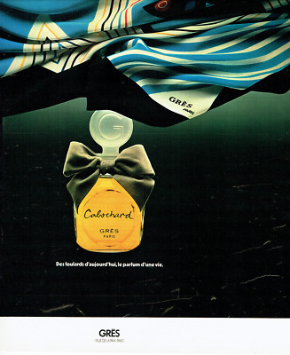 Advertising 088 1978 Perfume Scarf Cabochard by Sandstone