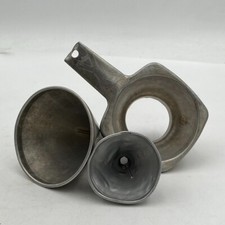 3 Vintage Aluminum Canning Funnels Handle Foley Farmhouse Kitchen Home Cook