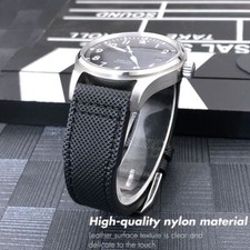 20 21mm Leather Nylon Watch Strap Fits IWC TOP GUN Big Pilot SPITFIRE Mark 18