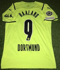 Erling Haaland Champions League Authentic Trikot BVB Dortmund wie Matchworn
