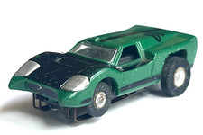 ORIGINAL VINTAGE AURORA AFX TJET THUNDERJET FORD J HO SCALE GREEN SLOT CAR 1382