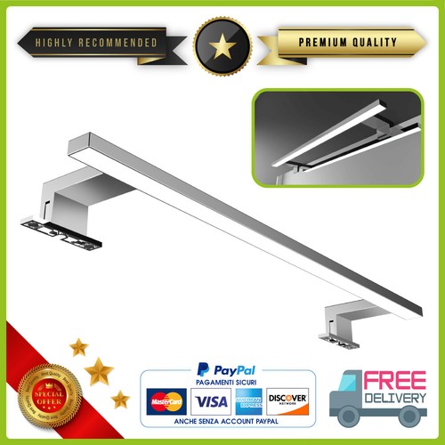 LED LICHT WANDLEUCHTE STRAHLER SPIEGELLAMPE FÜR BAD RAHMEN 30 45 60 80 100 - Bild 48 von 52