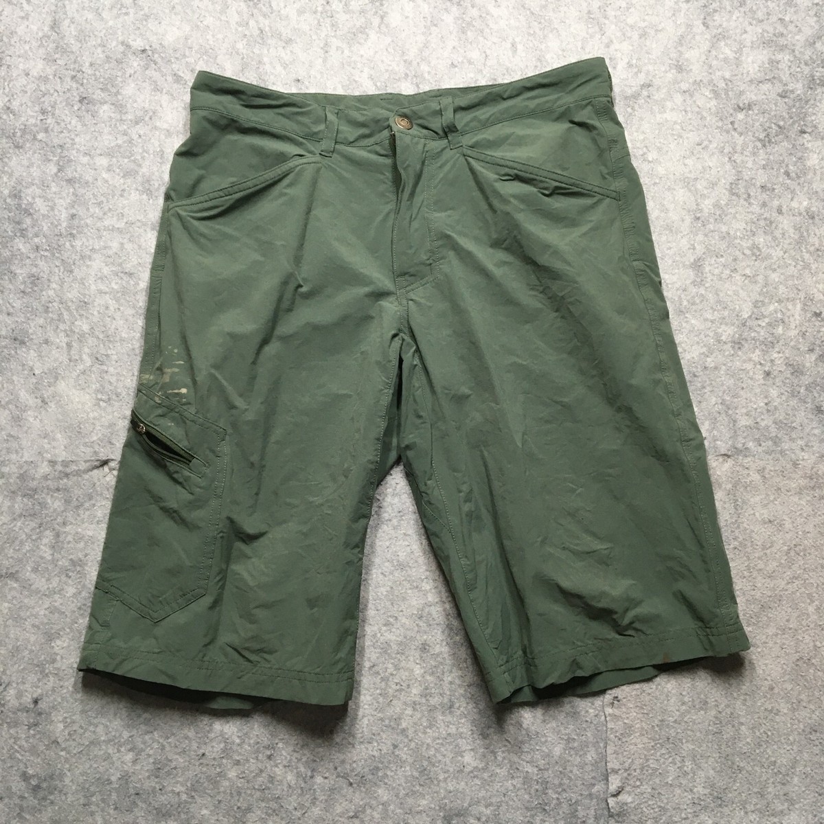 Patagonia Rockcraft Shorts Mens 32 Army Green Climbing Lightweight