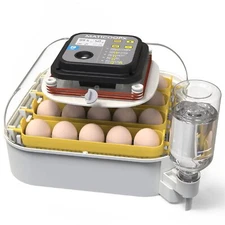MATICOOPX 20 Egg Incubator w/ Humidity Display Candler Automatic Turner Hatching