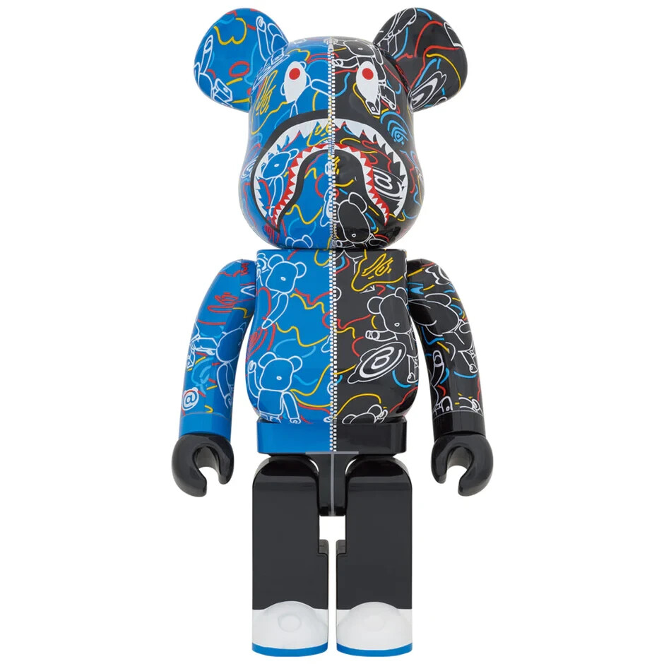 Medicom Toy BE@RBRICK BAPER LINE CAMO SHARK % bearbrick From Japan