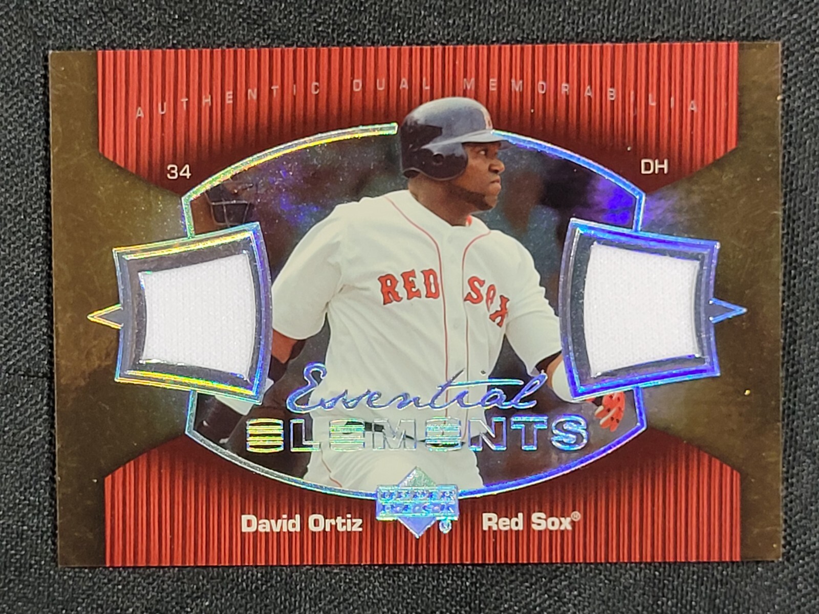2007 UD Essential Elements Dual Relic Card David Ortiz #EE-DO (DS)