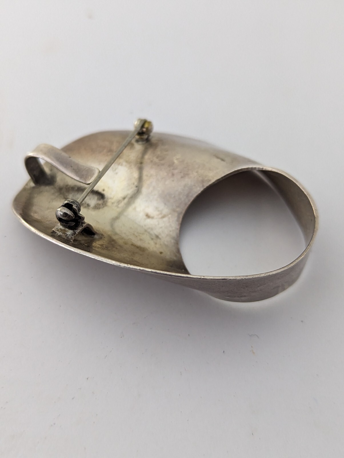 Solid Sterling Silver 2" Mobious Abstract Moderni… - image 4