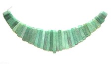 Green Aventurine Graduated Collar, Cleopatra, Egyptian Fan 41 pieces