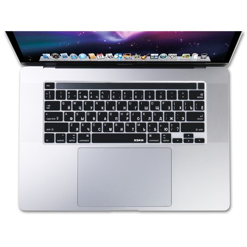 XSKN Russian Silicone Keyboard Cover Skin for Macbook Pro 13.3/16 inch Touch Bar - Picture 2 of 15