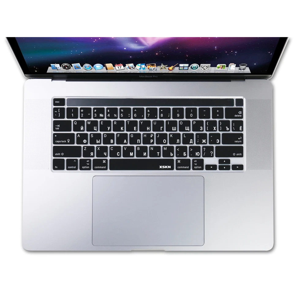 XSKN Russian Silicone Keyboard Cover Skin for Macbook Pro 13.3/16 inch Touch Bar - Image 2 of 4