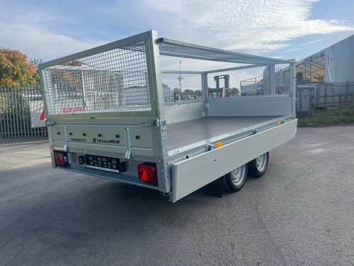 Drop Side Trailer 10,6ft X 5,6ft Twin Axle 2700kg Cage Trailer 3,25m x 1,71m - Picture 5 of 11