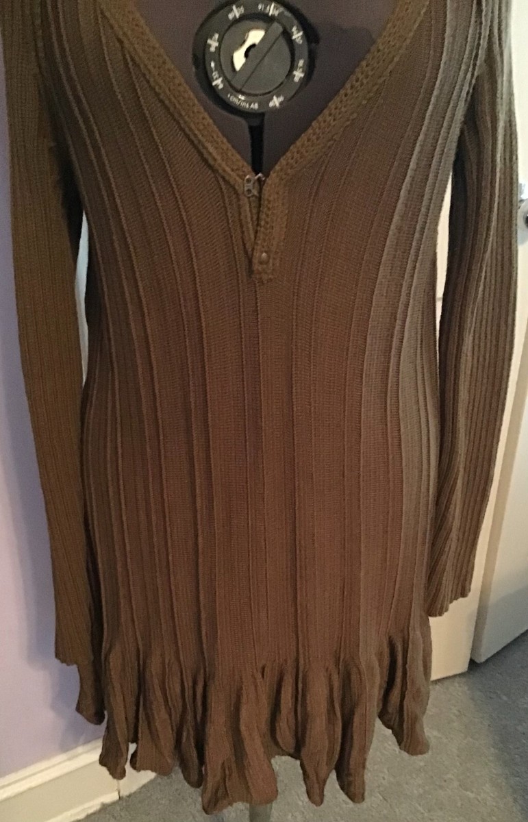 free people green sweater dress Free People Blair Sweater Mini - Green