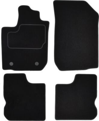 Fußmatten Set 4-teilig für Dacia Logan 2 II, passform Autoteppich, 10/2012-today